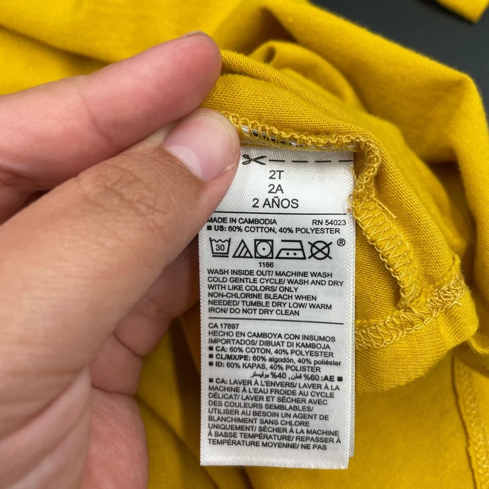Old Navy 3T girls mustard yellow flow dress